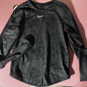 Nike Dri-FIT Charcoal Long Sleeve Top